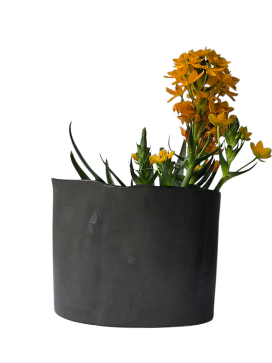 OVAL VASE "SMOKEY"