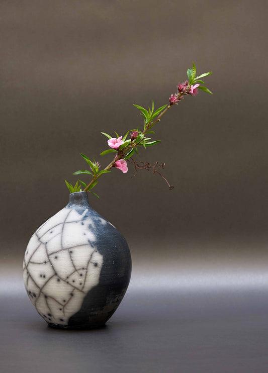 RAKU FLOWER VASE